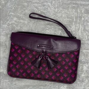 Vera Bradley Geometric Purple Wristlet